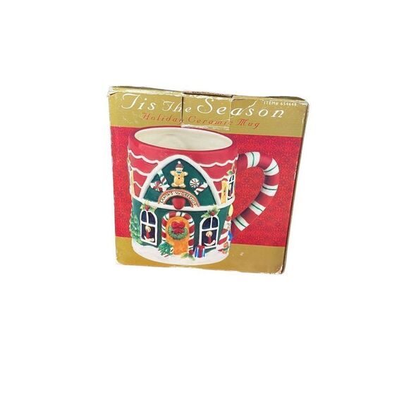 certified international Suzanne winger big Christmas, Santa workshop, coffee mug - Picture 4 of 5